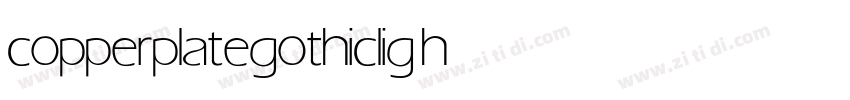 copperplategothic light字体转换
